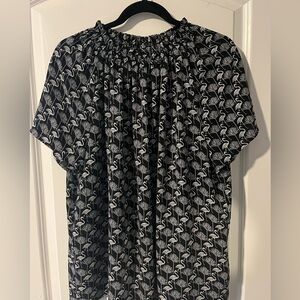 Large flamingo and palm Philosophy Blouse.